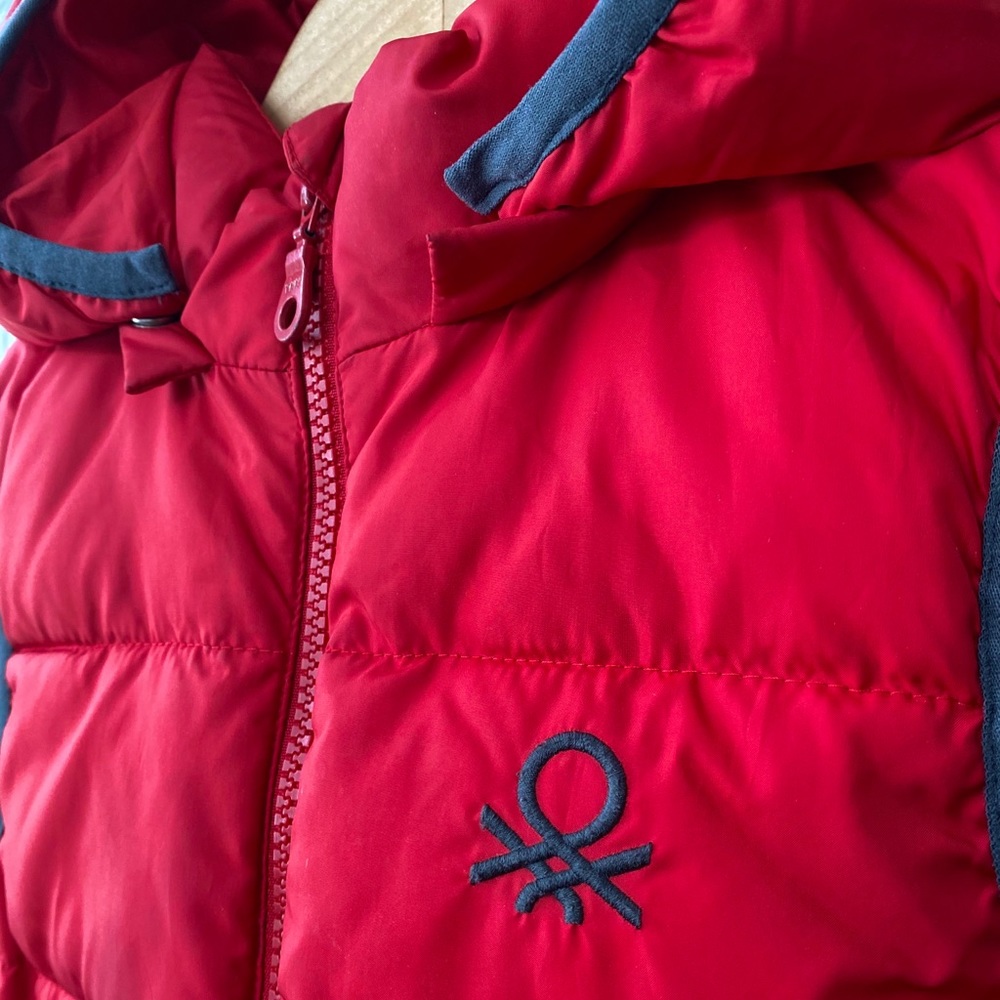 United Colors of Benetton Puffer Vest Size 4/5 - Picture 3 of 7
